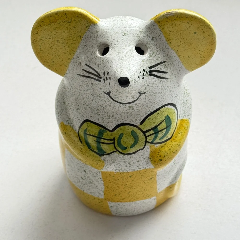 Ceramic Mouse‎ Parmesan Shaker Made In Italy Hand Painted